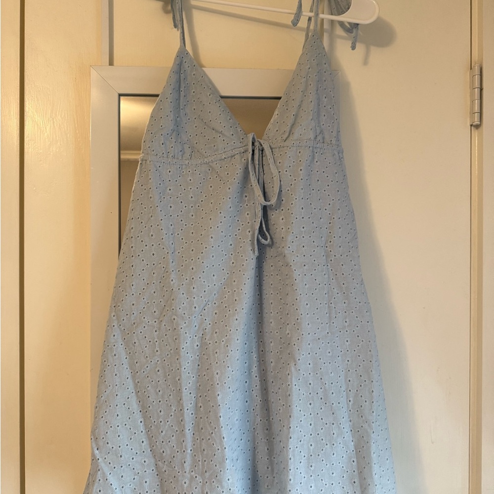 Princess Polly Light Blue Mini Dress